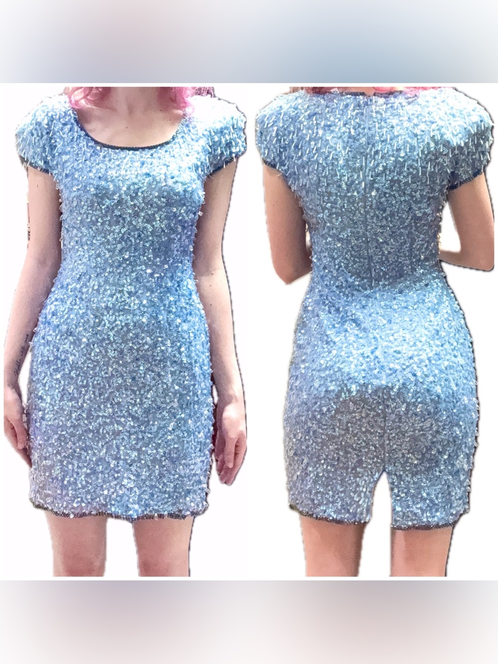 AJ Bari Vintage 1980’s Beaded Dress 4